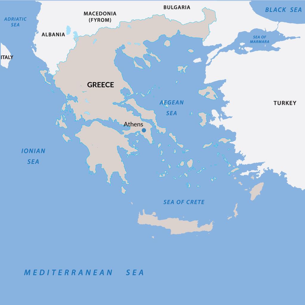 Athens vacation map