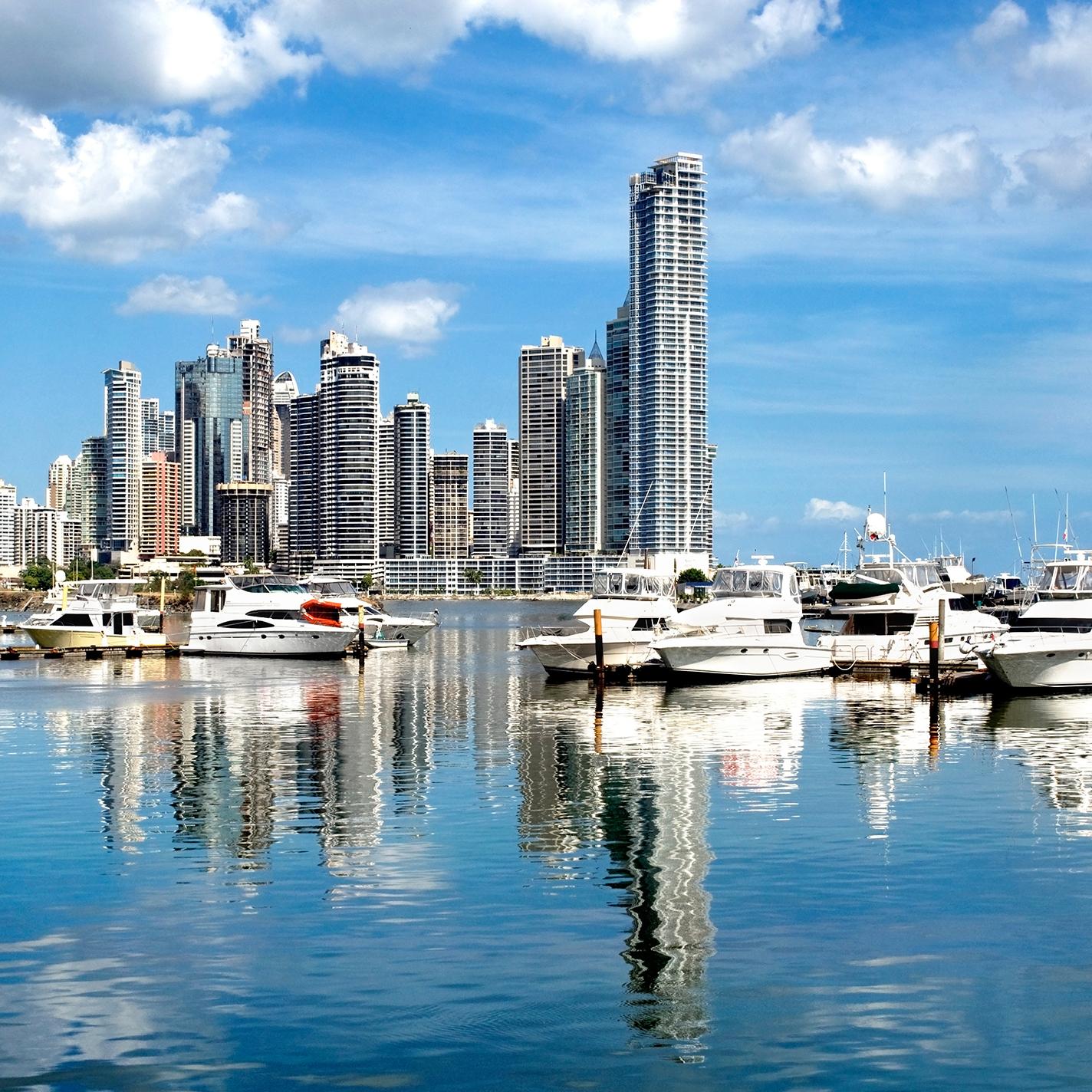 View of Panama City’s harbor with Panama vacation packages